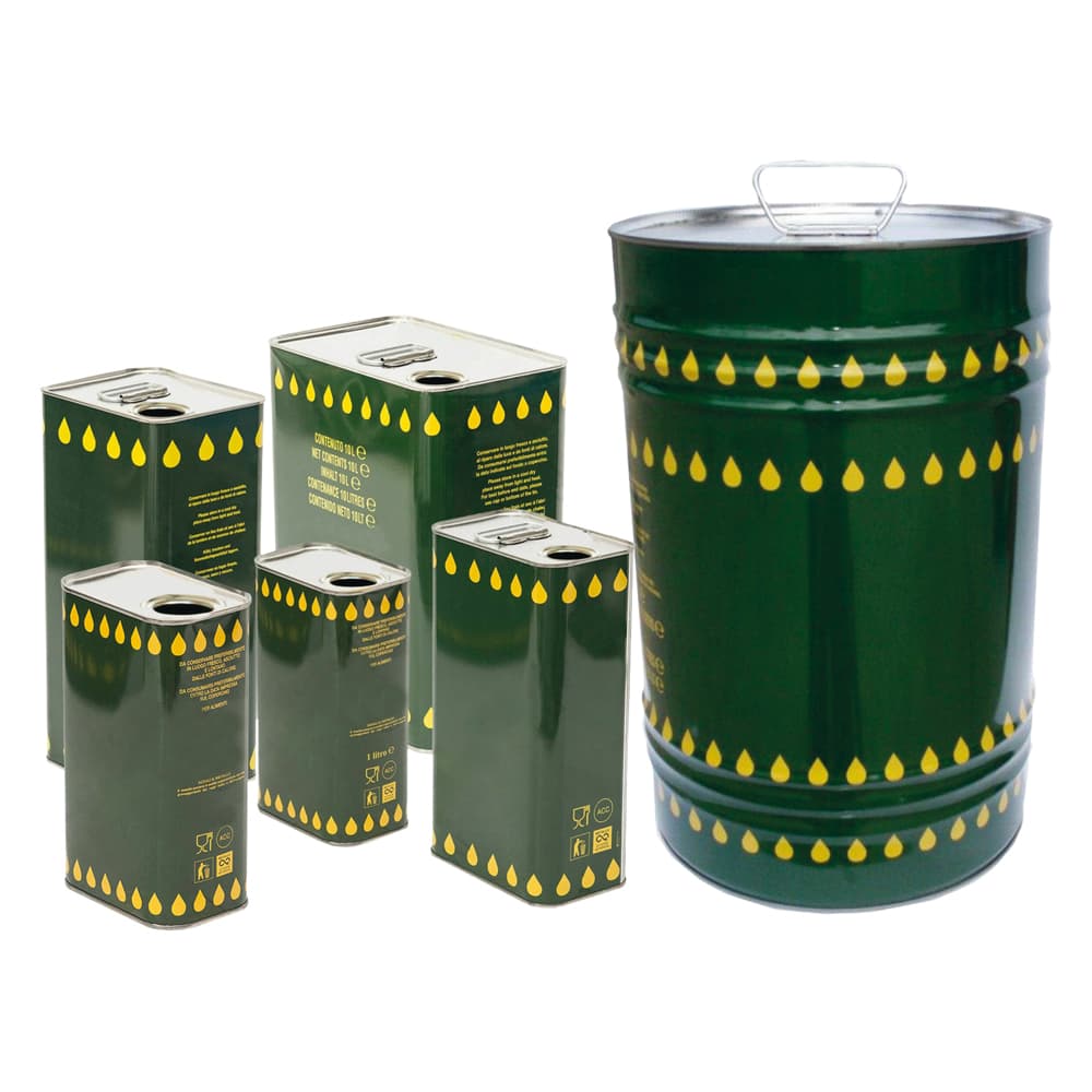 LATTA PER OLIO IN LAMIERA Lt.   2 - foro Ø 32 mm (12 PZ)