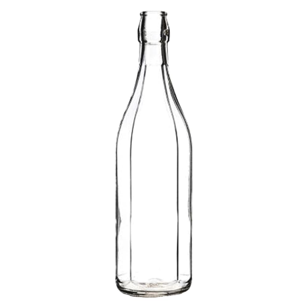 BOTTIGLIA IN VETRO 'COSTOLATA' 1000 ml bianca - tappo 7943200 (20 PZ)