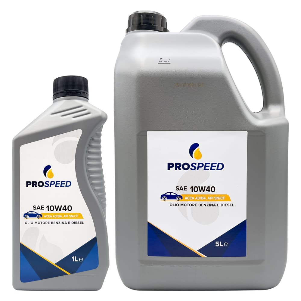 OLIO MOTORE PER AUTOVETTURE SAE 10W40 - lt. 5 (4 PZ)