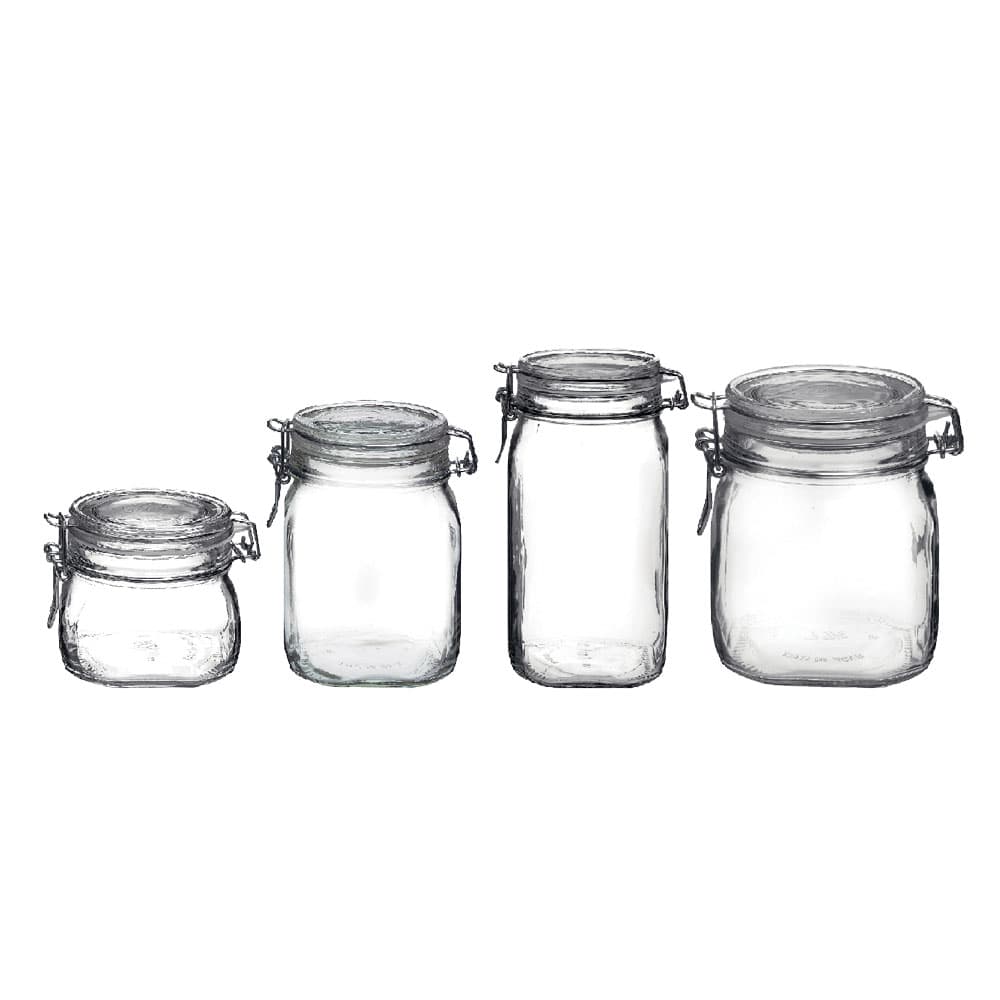 VASO ERMETICO IN VETRO PER ALIMENTI 'FIDO' 1000 ml (6 PZ)