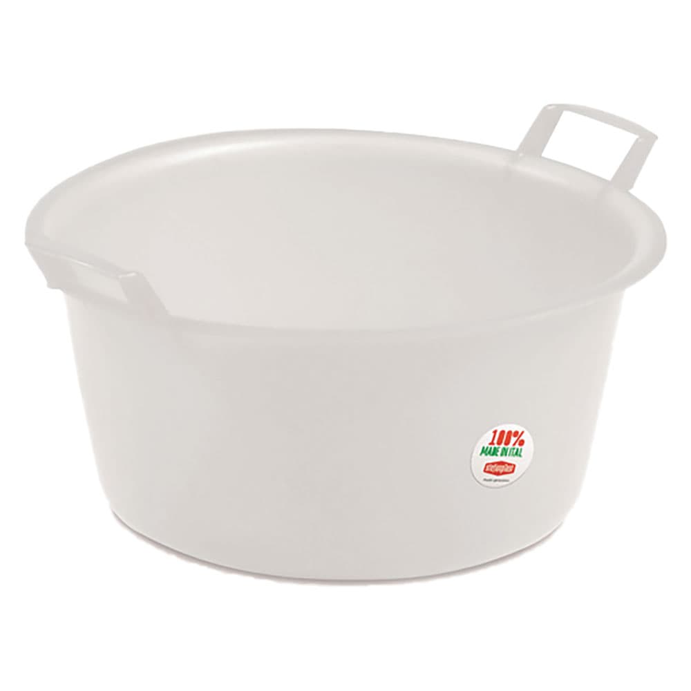 BACINELLA ROTONDA ø 30 cm -  7 lt neutro