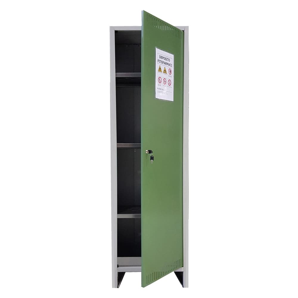 ARMADIO DEPOSITO FITOFARMACI 'PRATIKO' 1 anta - cm L.50 x P.40 x H.179,5 - alto