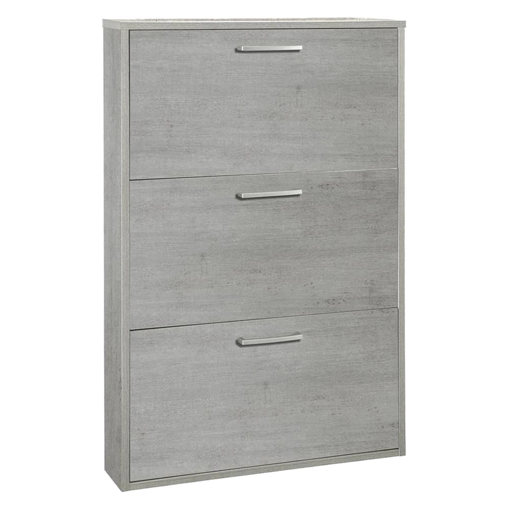 SCARPIERA 3 RIBALTE SINGOLE LINEA 'ESPRESSO' cm. 15 x 65 x h.105 - cemento