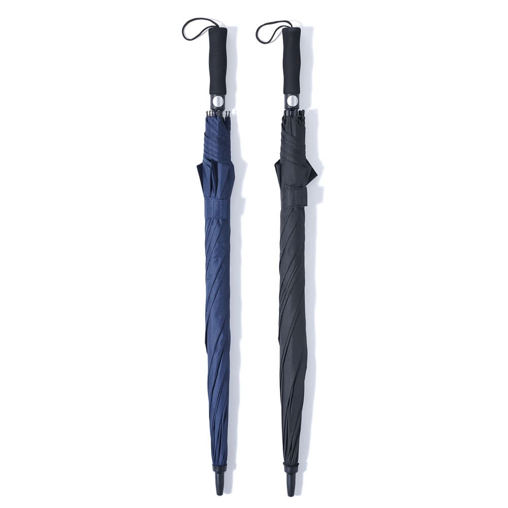 OMBRELLO AUTOMATICO 'PR010' tinta unita - tessuto blu (12 PZ)