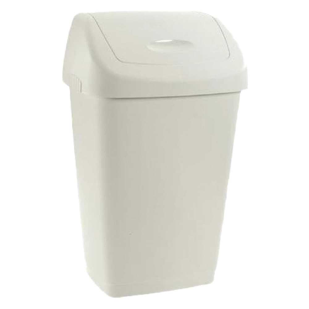 BIDONE IMMONDIZIA 'GRACE' Lt 50 - cm 40,5 x 32 x h 65,5 bianco
