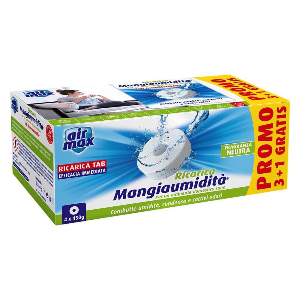 RICARICA ASSORBIUMIDITA' 'AIR MAX' 4 x 450 gr. - lavanda (6 CF)