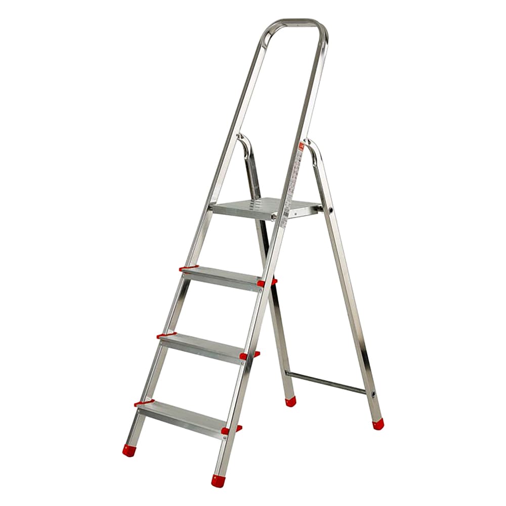 SCALA PER USO DOMESTICO 8 gradini - altezza cm. 162 (pedana) / 225 (totale)
