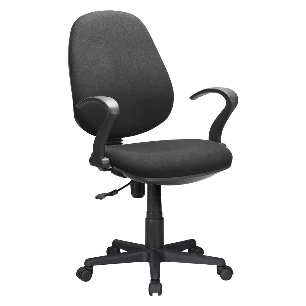 SEDIA DA UFFICIO nero - cm 60 x 58,5 x h. 90,5 / 102