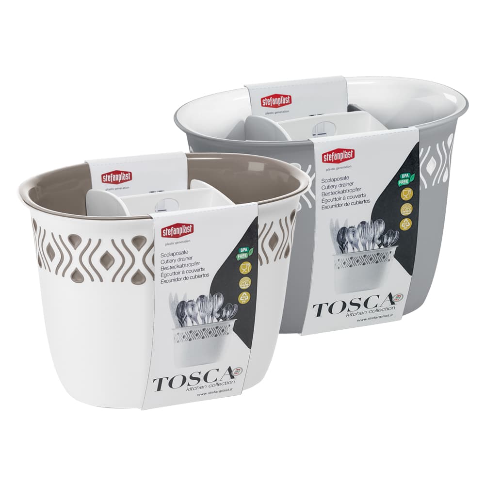 SCOLAPOSATE 'TOSCA' grigio/bianco