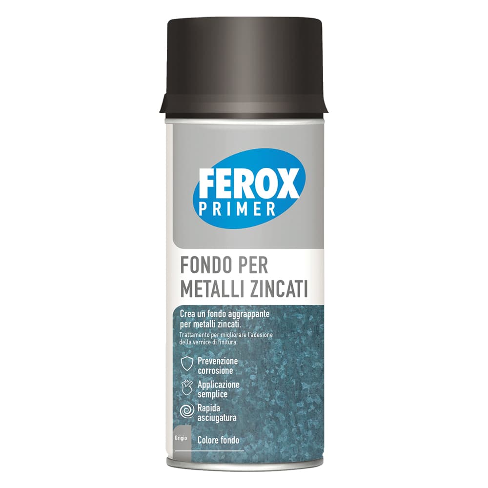 FEROX FONDO AGGRAPPANTE SPRAY alluminio (fondo grigio scuro) (6 PZ)