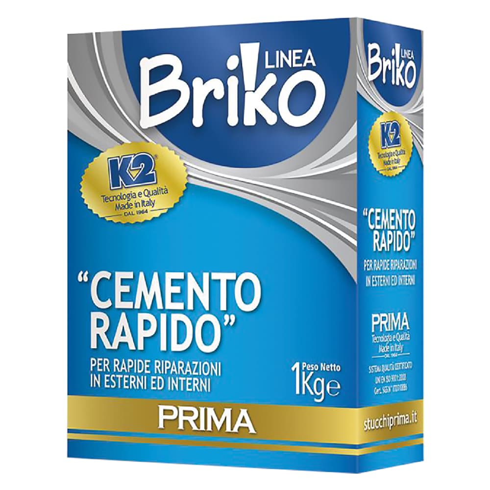 CEMENTO RAPIDO IN POLVERE 'BRIKO K2' Kg. 4 - sacchetta (4 PZ)