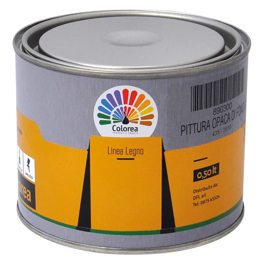 PITTURA OPACA DI FONDO 'COLOREA' Lt. 0,500 (6 PZ)