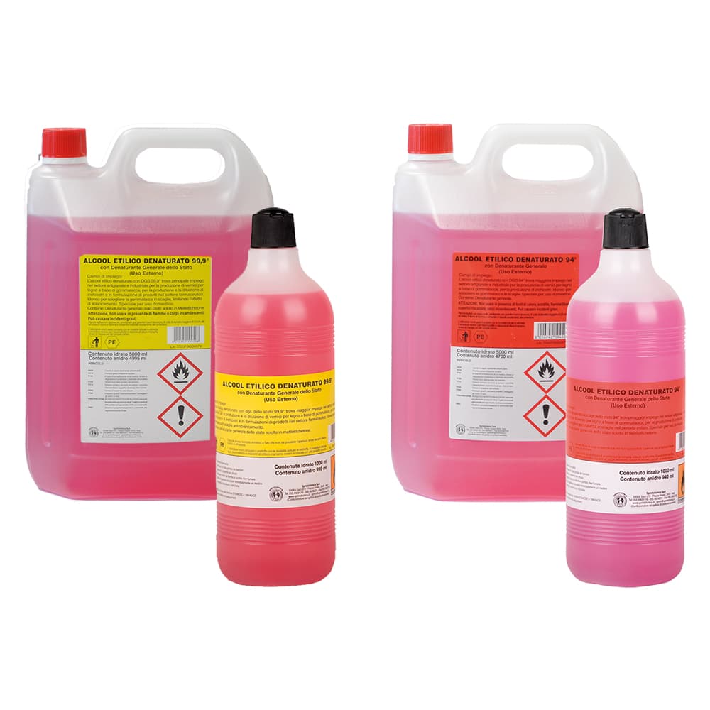 ALCOOL ETILICO DENATURATO 90% vol. - Lt. 1 (12 PZ)