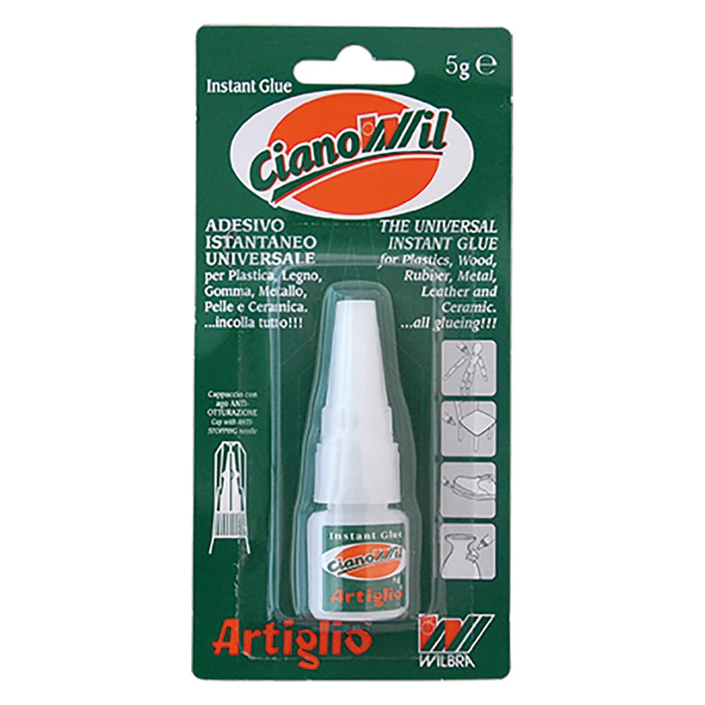 ADESIVO CIANOCRILATO 'ARTIGLIO CIANOWIL' gr. 5 (12 PZ)