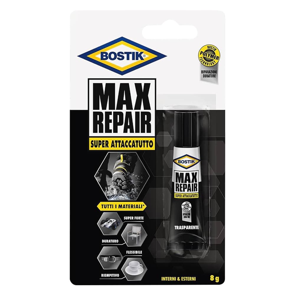 ADESIVO ISTANTANEO 'MAX REPAIR' gr. 8 (6 BL)