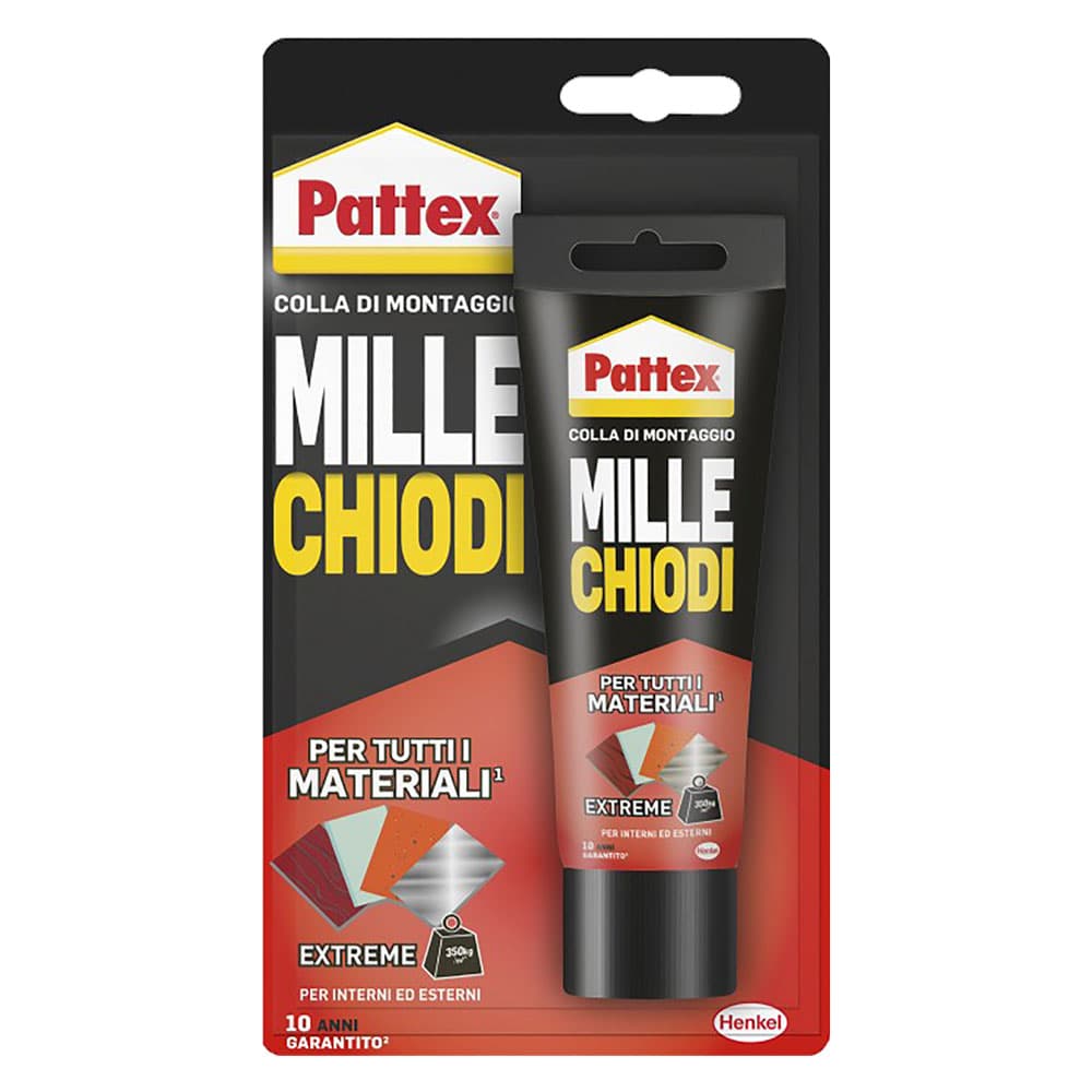 ADESIVO MILLECHIODI 'EXTREME' ESTERNI E INTERNI gr. 142 (12 PZ)