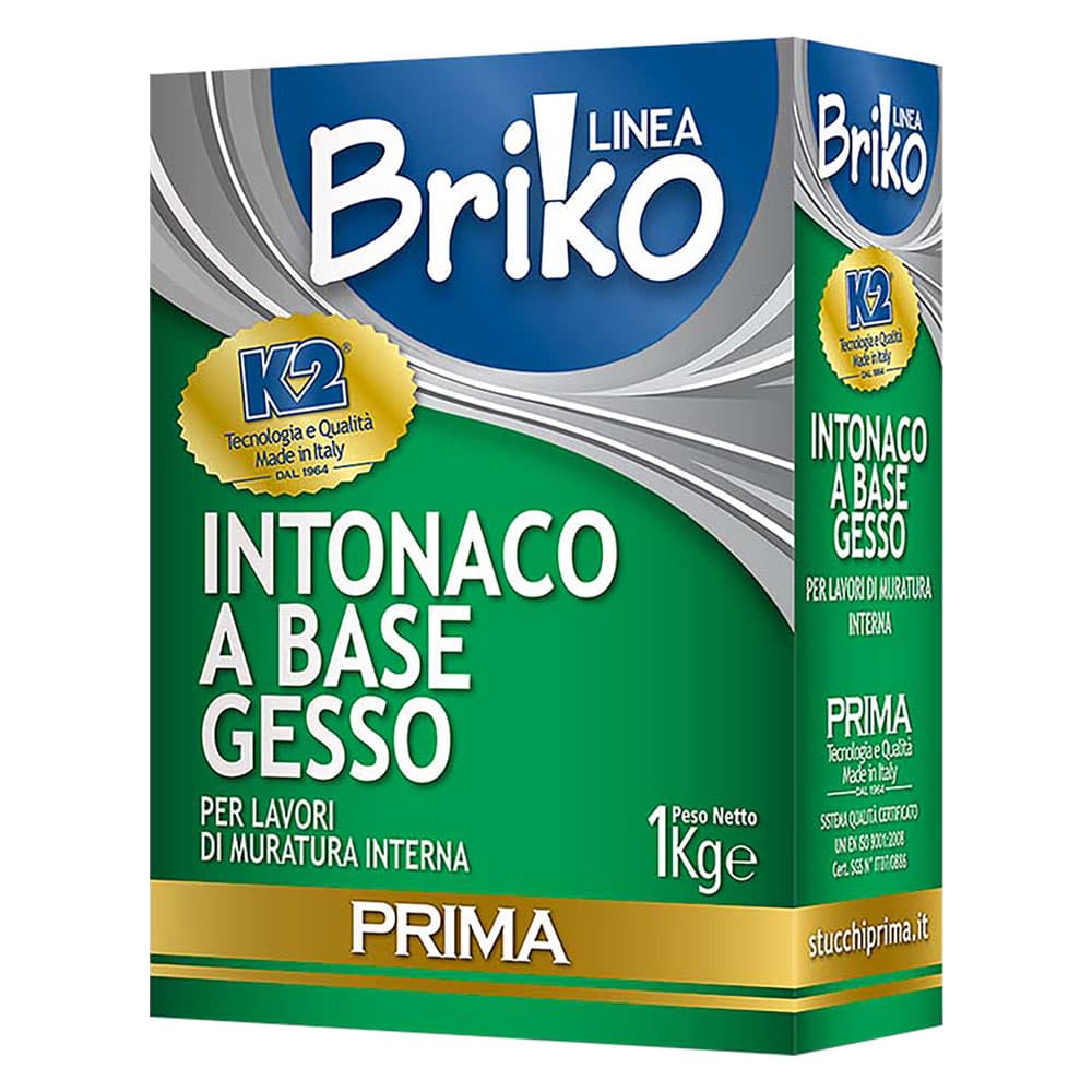 INTONACO BASE GESSO 'BRIKO K2' Kg. 4 - in sacchetta (4 PZ)