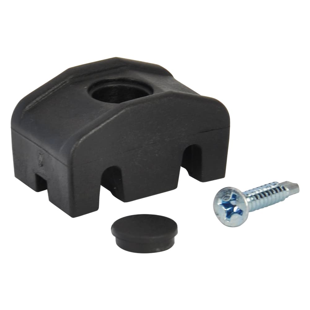 PIASTRINA DI FISSAGGIO IN NYLON colore nero (12 PZ)