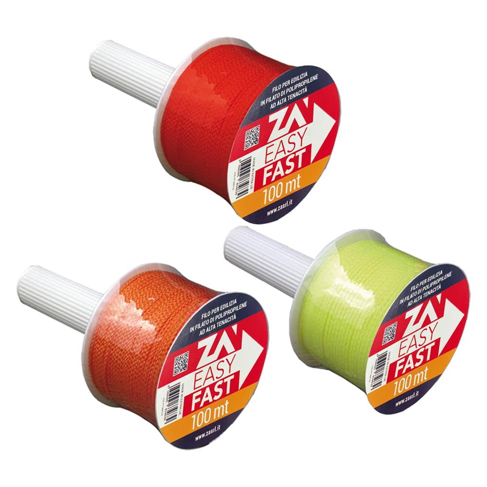 FILO PER EDILIZIA mt 100 - colore giallo (15 PZ)