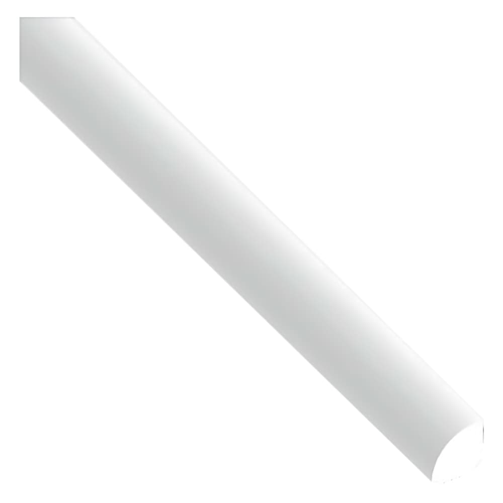 PROFILO TONDO AUTOADESIVO PER ANGOLI mm 14x14X1 - mt 2,6 satinato bianco (8 PZ)