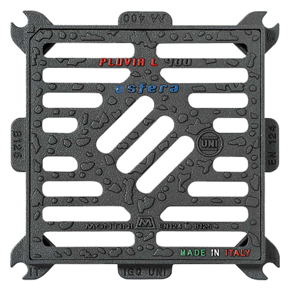 CADITOIA IN GHISA 'PLUVIA LIGHT' PLUVIA LIGHT - 30 x 30 - Kg 5,3