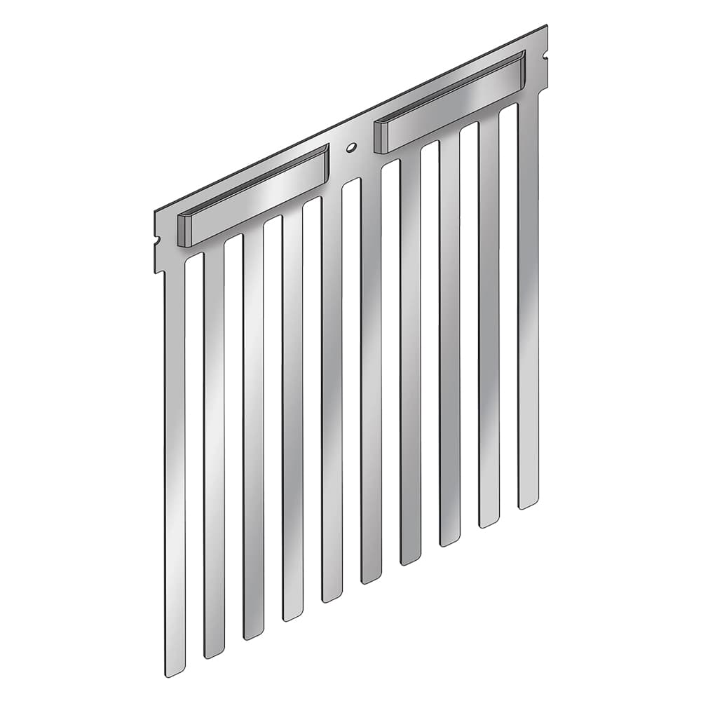 BARRIERA ANTIVOLATILI CORTA PER PANNELLI SOLARI 'BF140' altezza lamelle 200 mm (5 PZ)