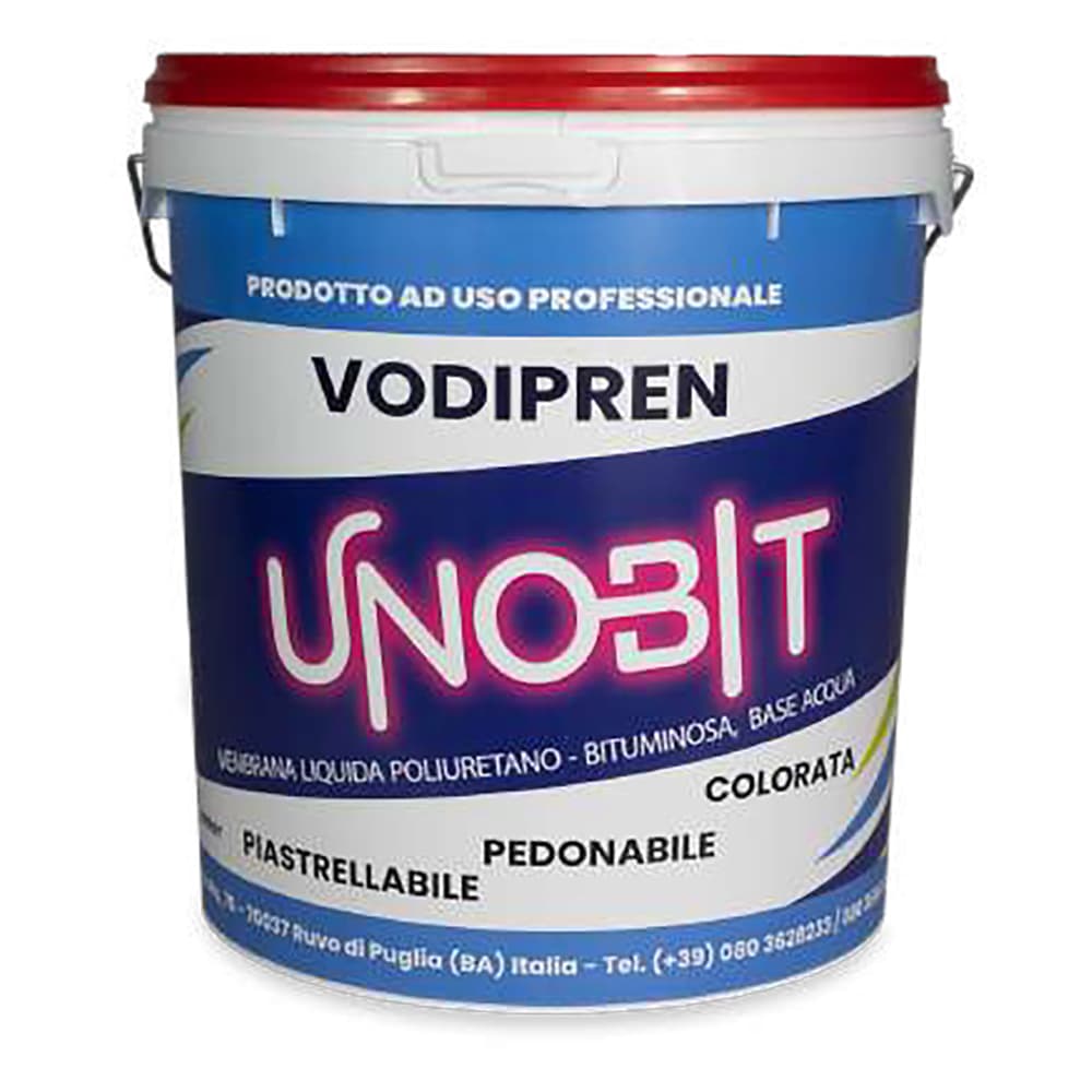 GUAINA LIQUIDA POLIURETANO BITUMINOSA COLORATA kg. 2,5 - rossa