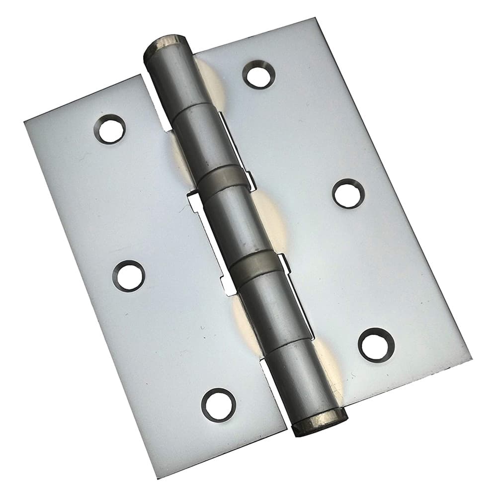 CERNIERA CON CUSCINETTI CROMO SATINATO mm  90 x  75 - sp.2,5 (2 PZ)