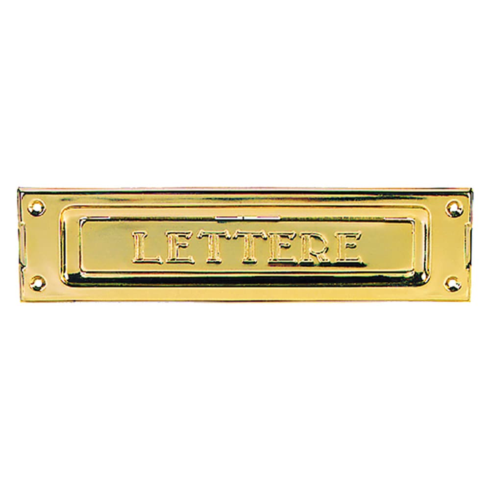 BUCA PER LETTERE in ottone lucido (2 PZ)