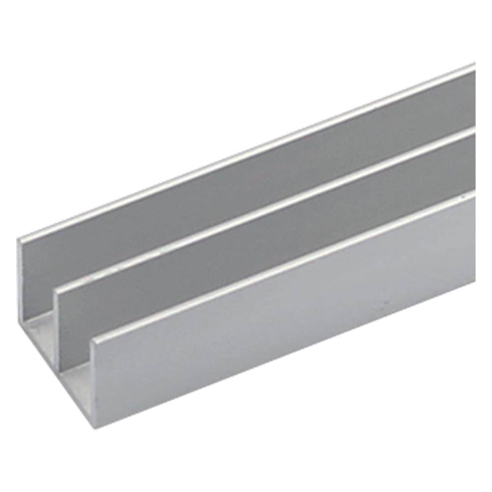 PROFILO PER FAI DA TE TIPO DOPPIA 'U' mm 20 x 18 x 1 - mt 2 col.argento (10 PZ)