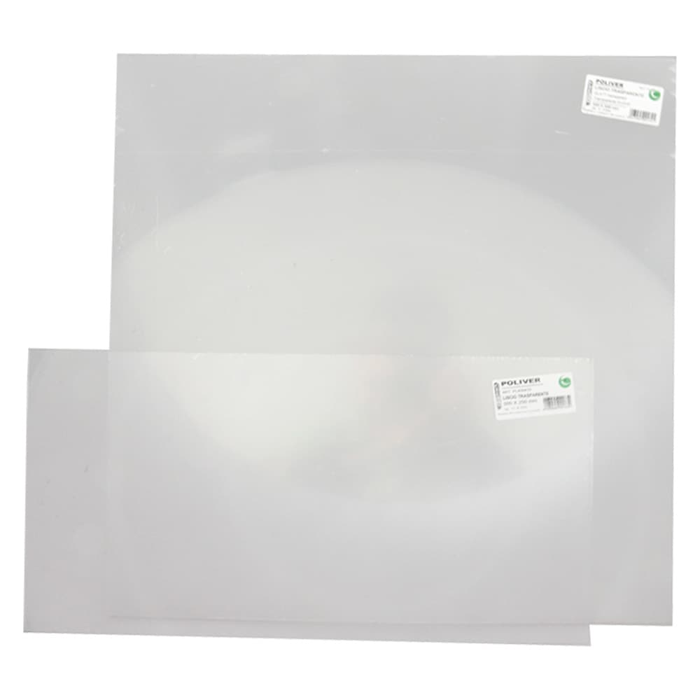 VETRO SINTETICO PRETAGLIATO cm 50x25  - spessore mm. 4 (5 PZ)