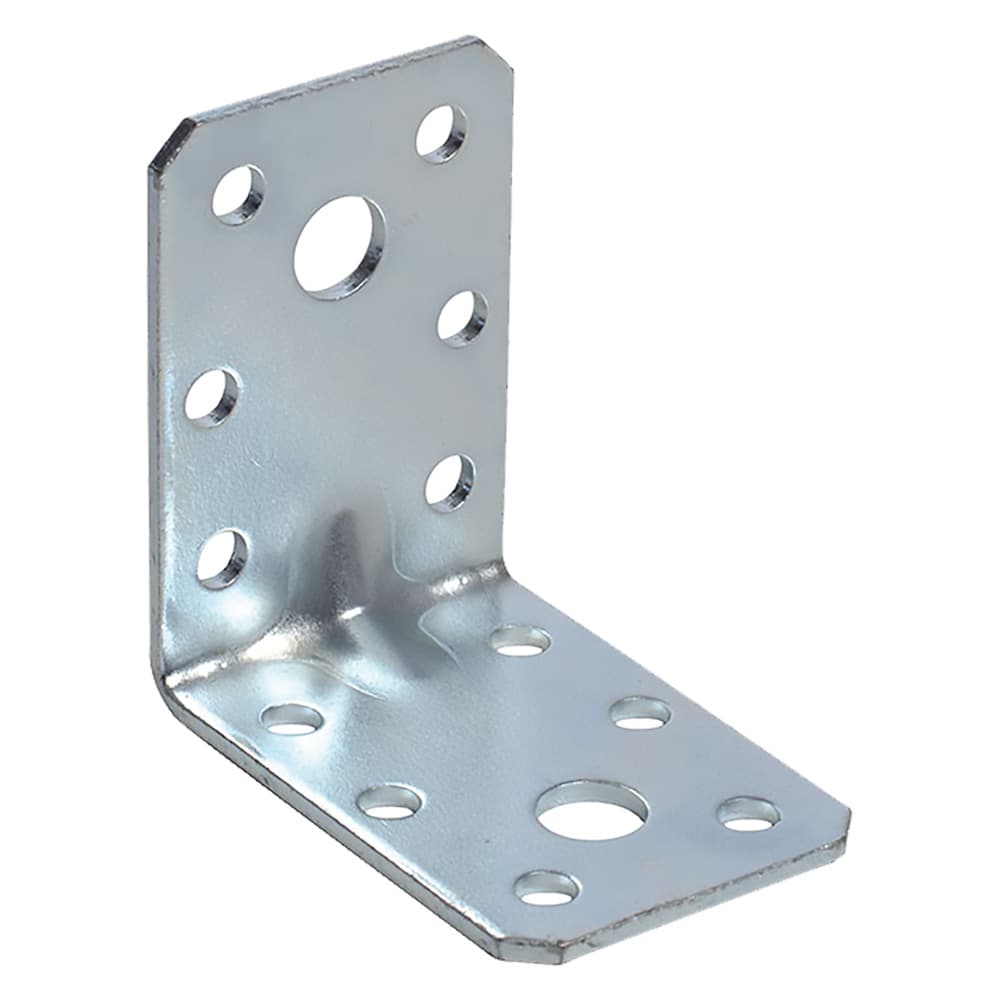 GIUNZIONE AD ANGOLO CON NERVATURA mm 60 x 60 x 45 - sp.2,0 (50 PZ)