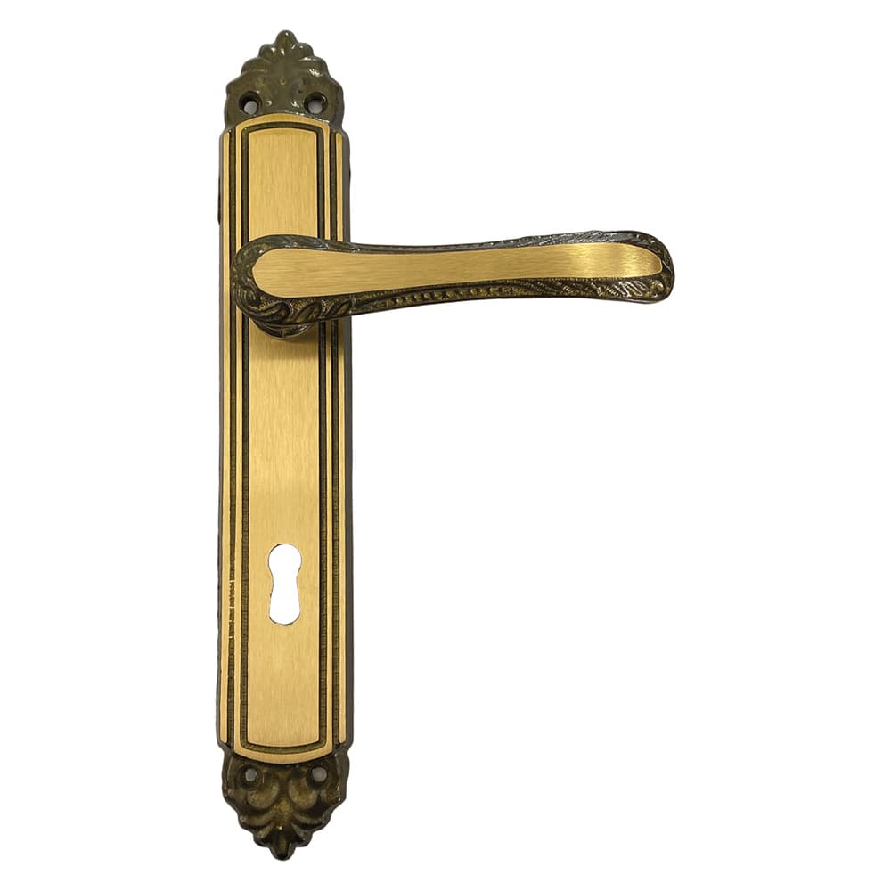 MANIGLIA 'GIGLIO' CON PLACCA Q 8 x  70 (4 CP)