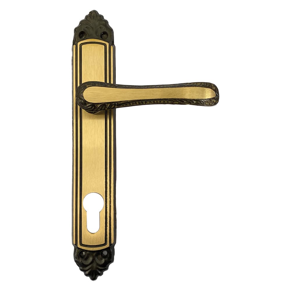 MANIGLIA 'GIGLIO' CON PLACCA YALE foro yale - Q8 (4 CP)