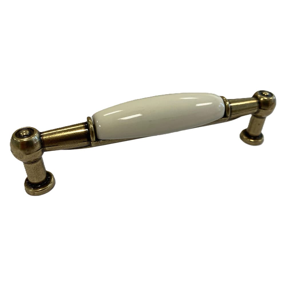 MANIGLIA PER MOBILI base ott.vecchio / fondo avorio / decoro N.94 (5 PZ)