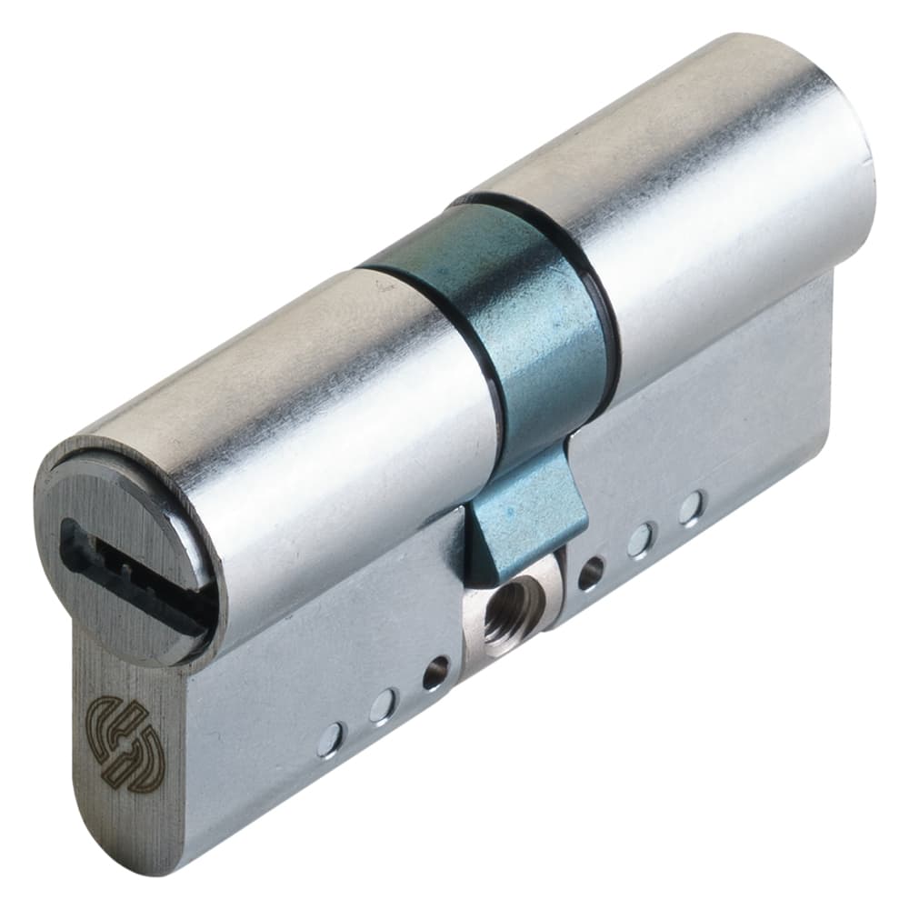 CILINDRO PROFILATO MODULARE SERIE 'EVO K22 TOP' mm 36+10+46 = 92 (41+51) cromo satinato