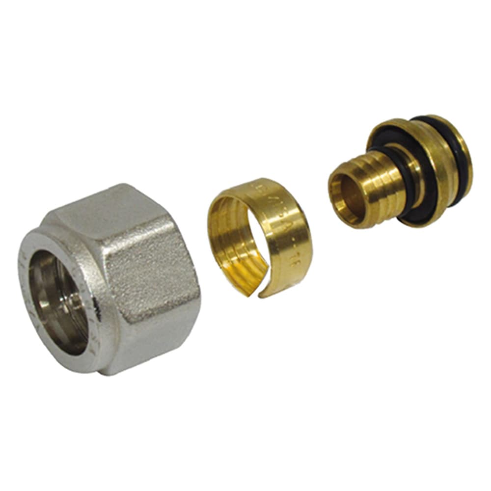 RACCORDO A COMPRESSIONE 1/2 - 16 x  2 (5 PZ)