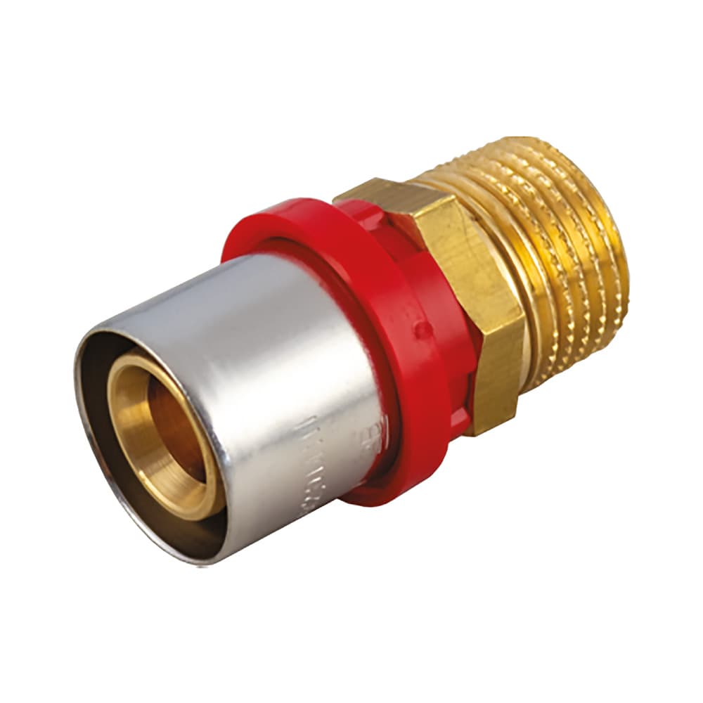 RACCORDO A PRESSARE DIRITTO '1650CT' 16 x 3/4 - maschio (10 PZ)