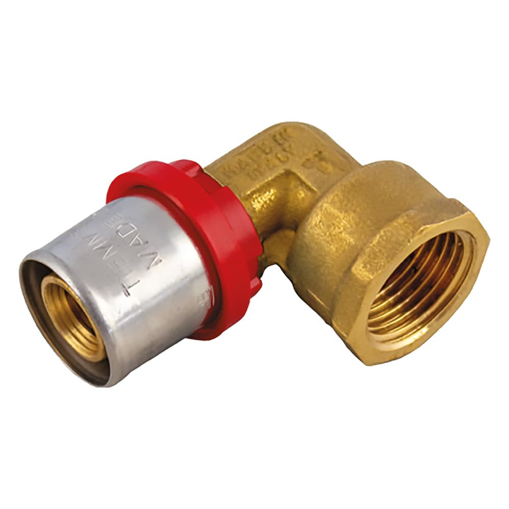 RACCORDO A PRESSARE CURVO '1655CT' 26 x 3/4 - femmina (5 PZ)