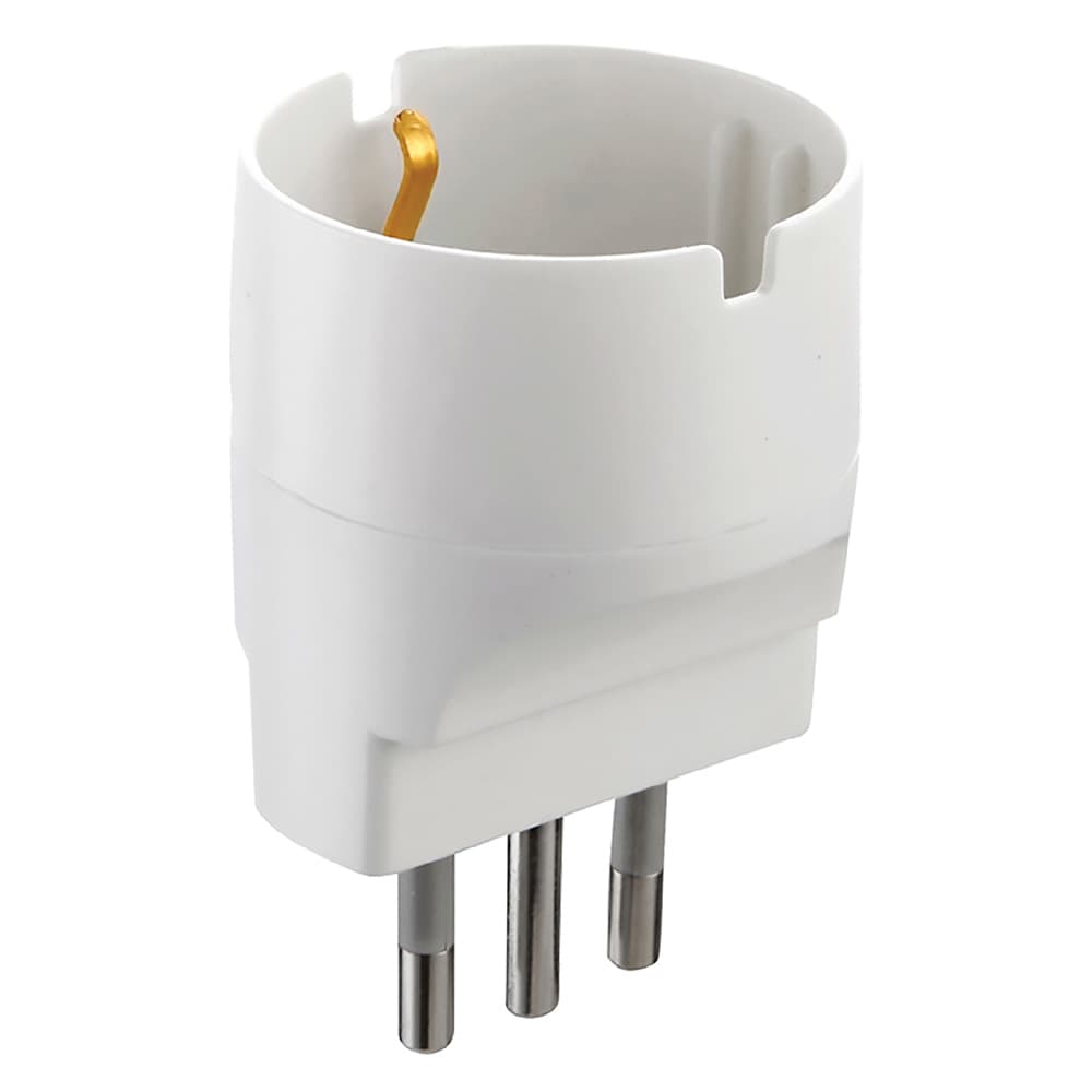 ADATTATORE SINGOLO spina 2P + T 10A - art.71916 (25 PZ)