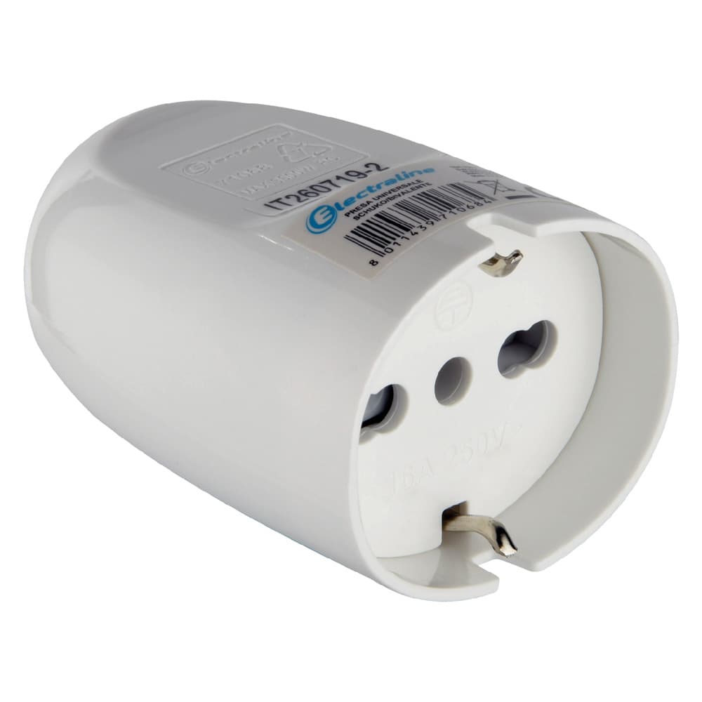 PRESA UNIVERSALE 'SCHUKO' 10/16 A - art.71068 (25 PZ)