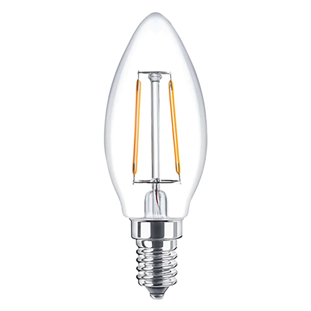 LAMPADA LED A FILAMENTO 'OLIVA'  CALDA 2700K  4W=35W E14 - 470 lm (10 PZ)