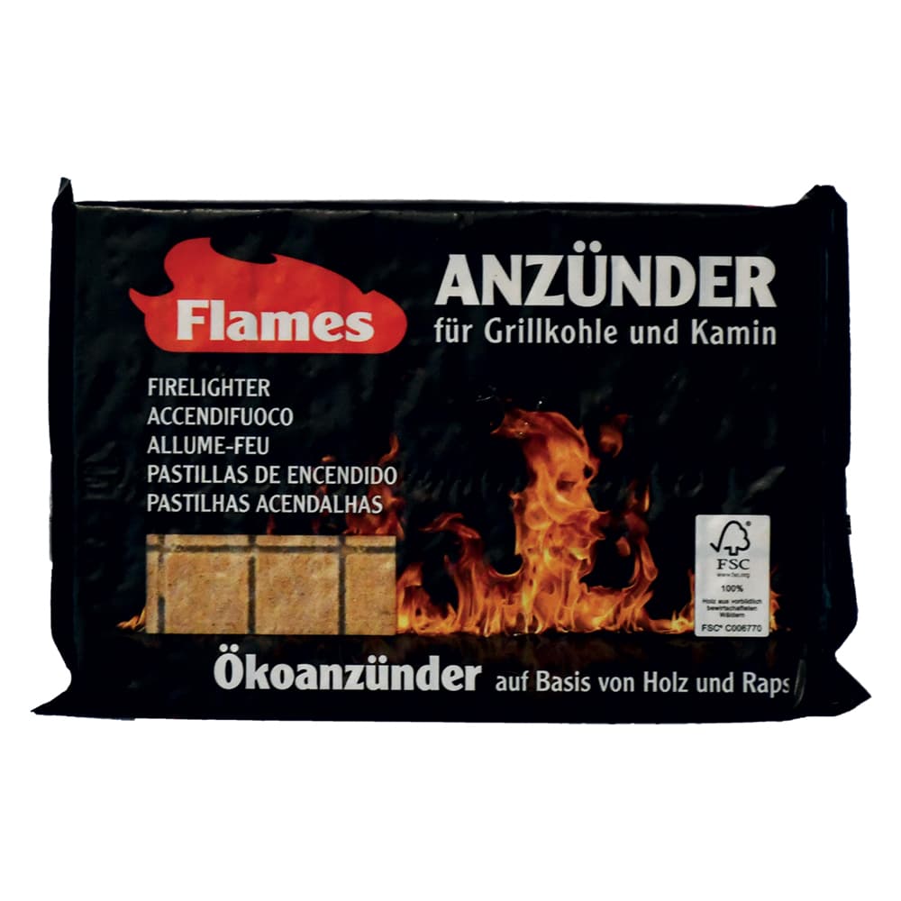 ACCENDIFUOCO ECOLOGICO 'FLAMES' 32 cubi (12 PZ)