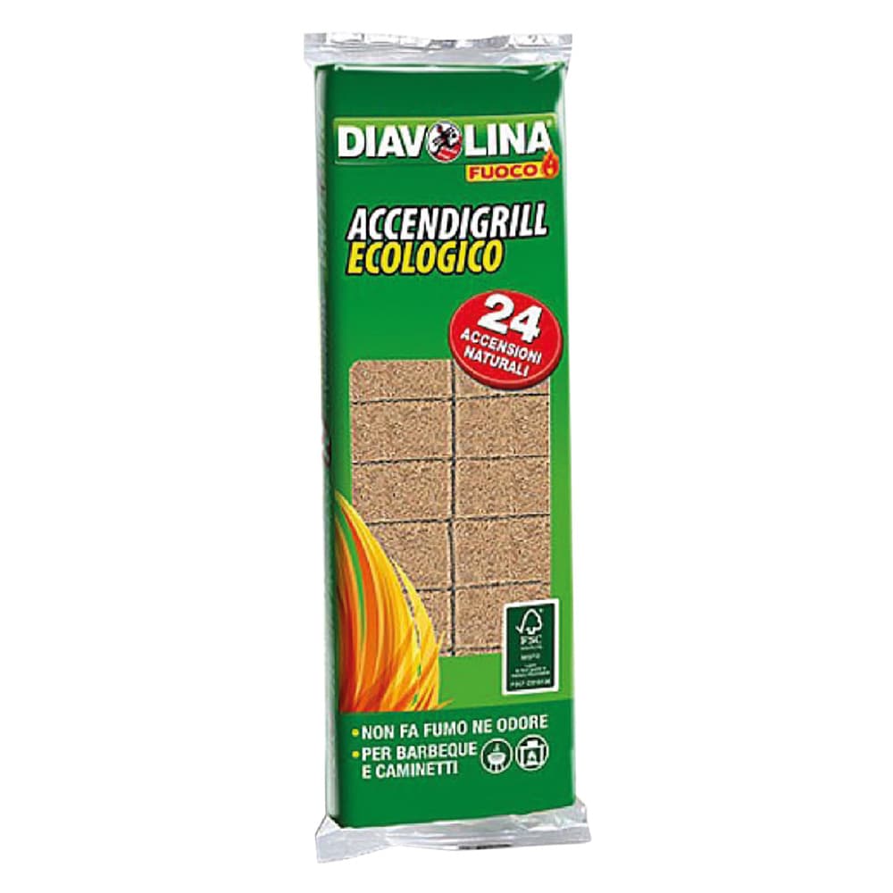 DIAVOLINA 'ACCENDIFUOCO/GRILL ECOLOGICA' 24 cubi - art. 15330 (24 CF)