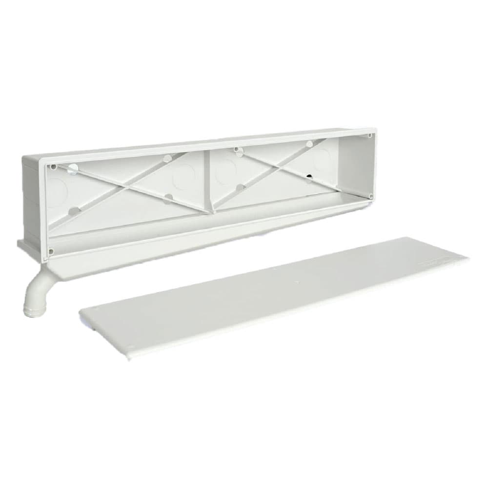 CASSETTA SCARICO CONDENSA 'STARBOX' cm 45 x 7 x 10,2 (lxpxh)