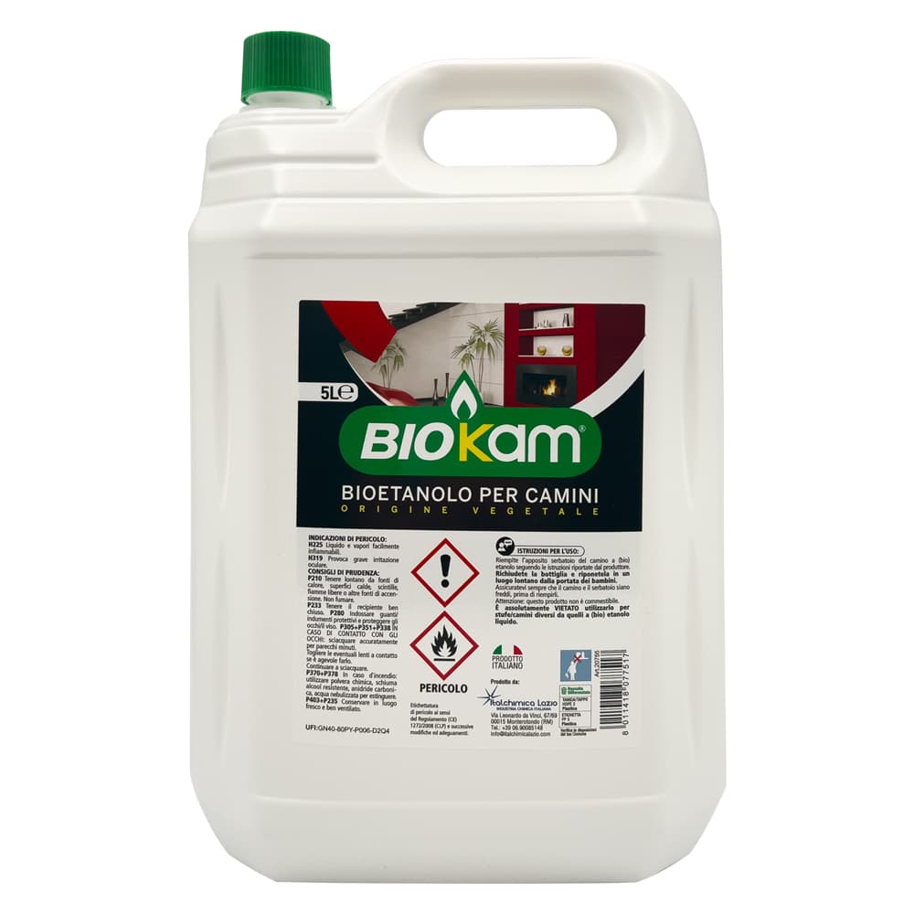 COMBUSTIBILE LIQUIDO BIOETANOLO Lt. 5 (4 PZ)