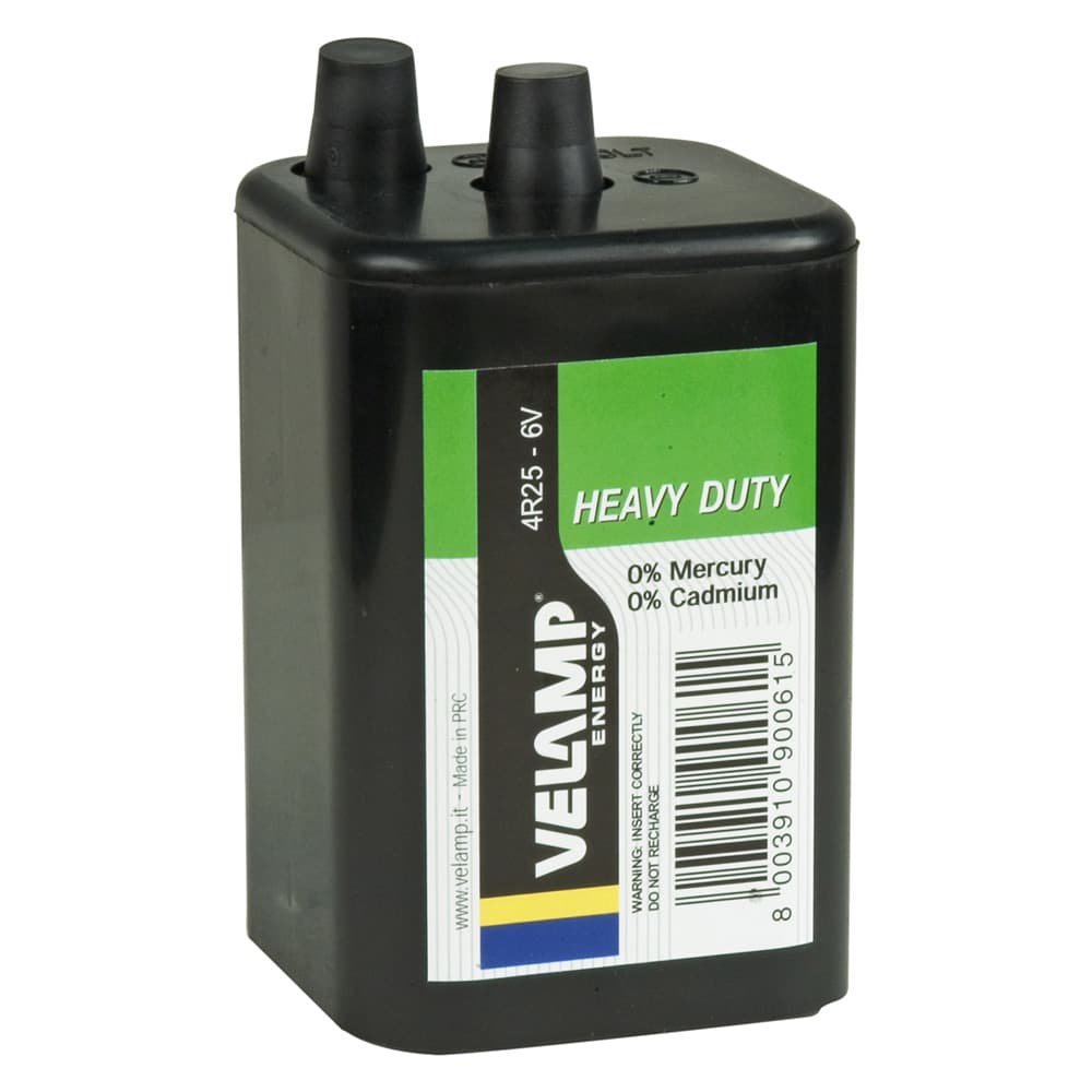 BATTERIA PER LAMPADA LAMPEGGIANTE 4R25 - 6 V (6 PZ)