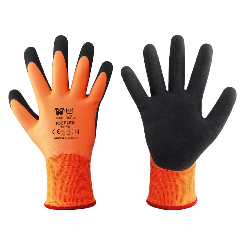 GUANTI TERMICI POLIESTERE/LATTICE 'ICE FLEX' Tg. 8 (12 CP)