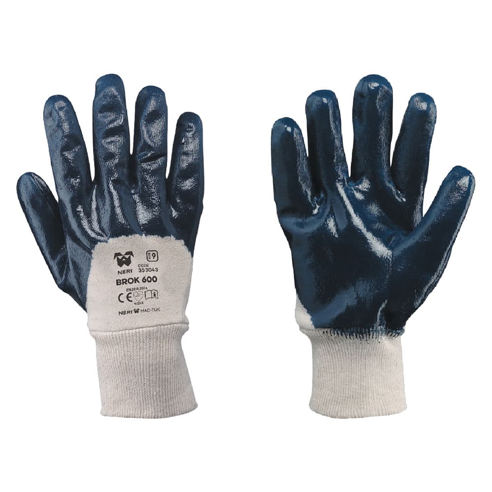 GUANTI NBR POLSO MAGLIA 'BROK 600' Tg. 8 (12 CP)