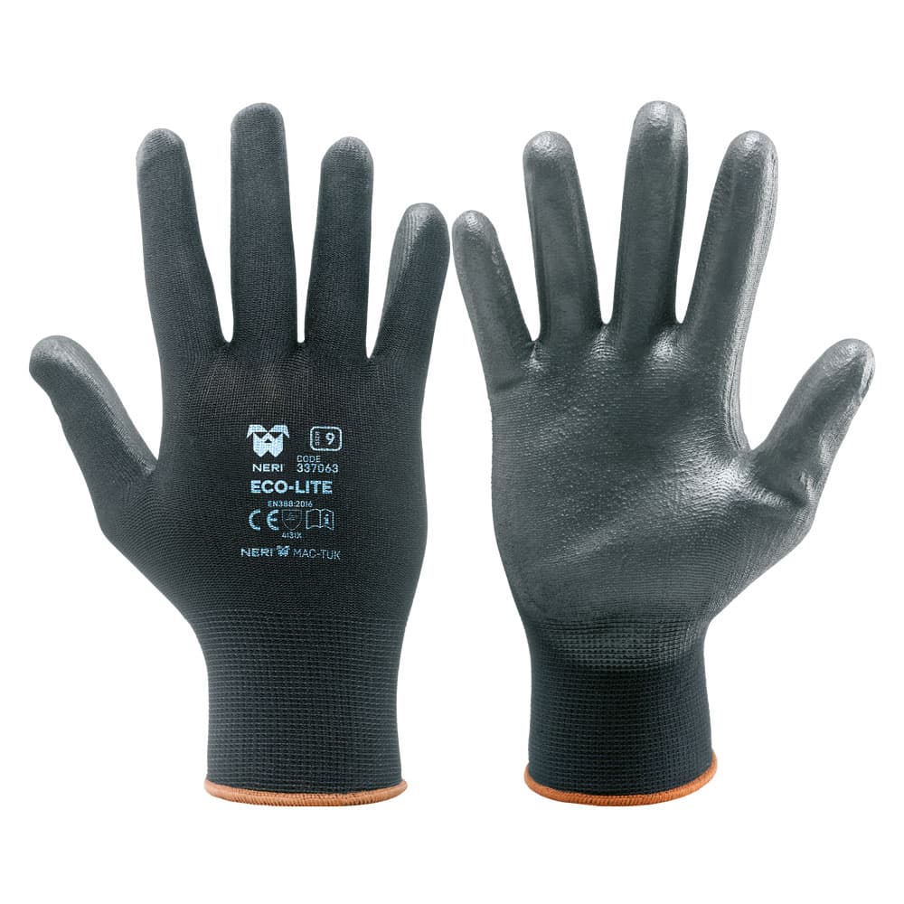 GUANTI '13 ECO-PU' Tg. 10 nero (12 CP)